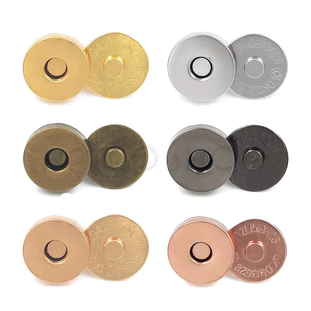 Lot de 10 boutons à pression magnétiques