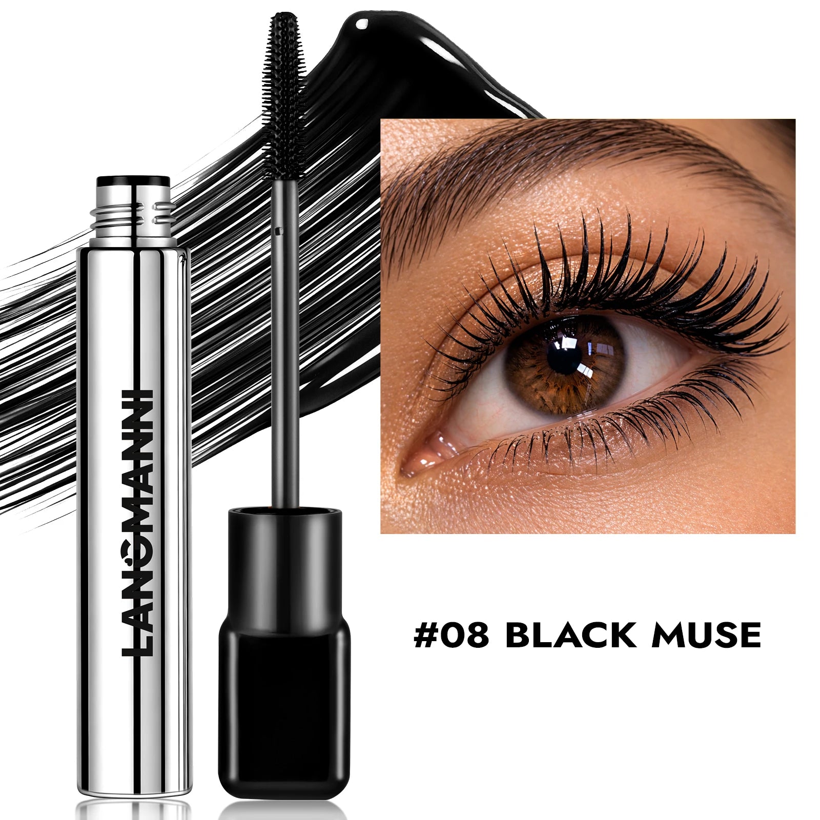 Waterproof Colored Mascara 8 Colors – Volumizing, Curling, and Long-Lasting