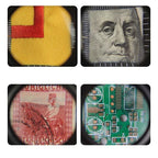 Loupe Compte-fils pliable Grossissement x10 avec échelle et LED - Étui
