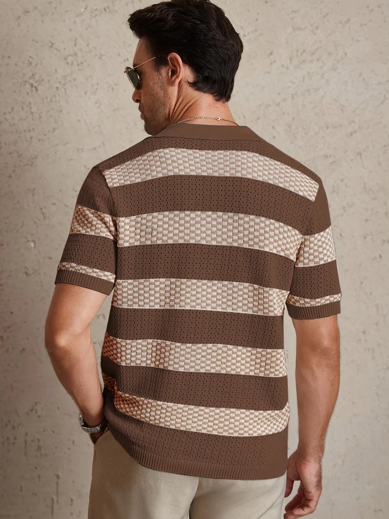 Polo Été Texturé en Maille Fine Confort Premium - Homme