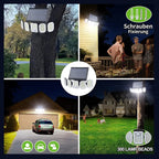 Applique murale à 300 LED Grand angle avec capteur de mouvement et télécommande