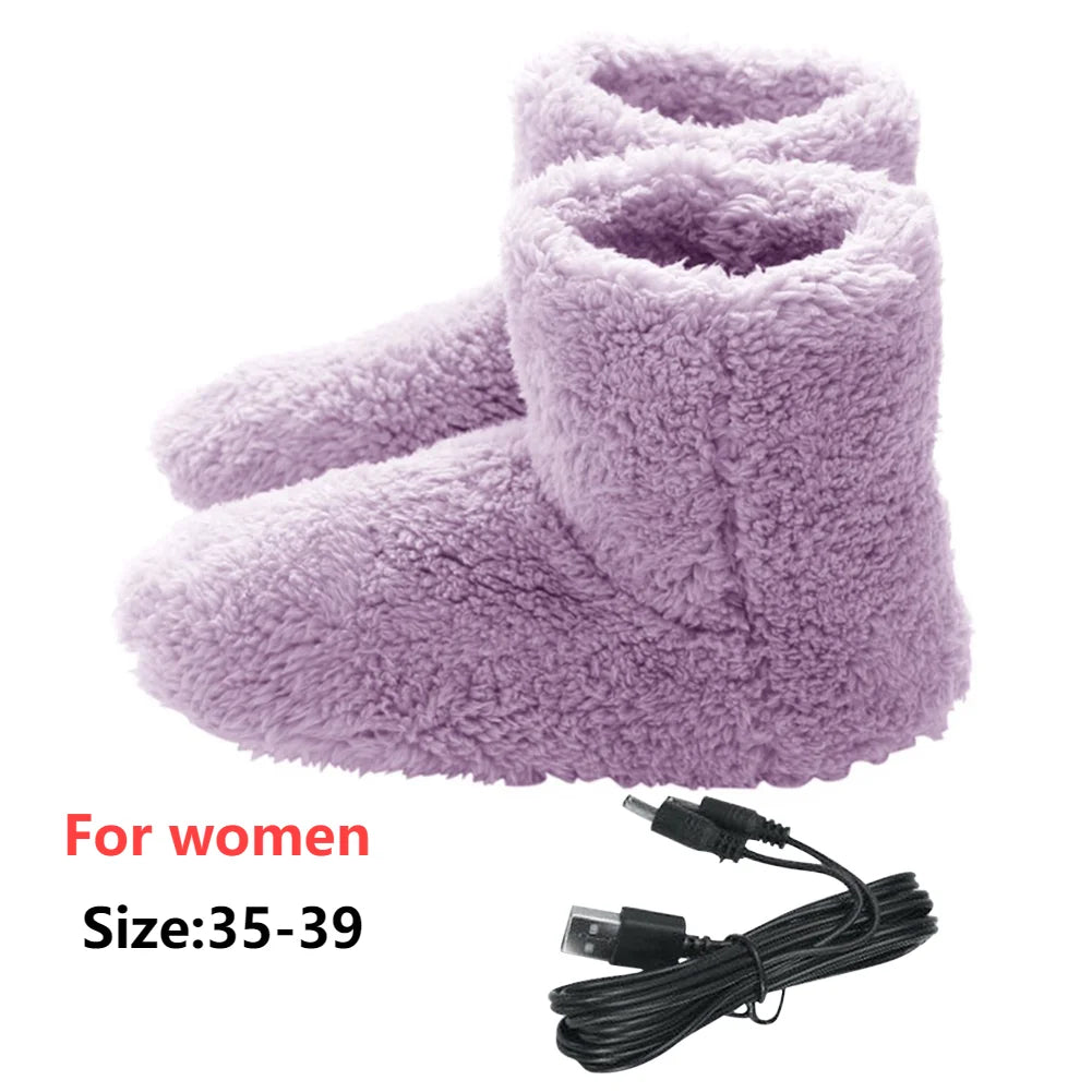 Chauffe-Pieds Bottes USB en Peluche Douce
