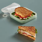 Boîte à Bento Sandwich avec Couvercle en Silicone