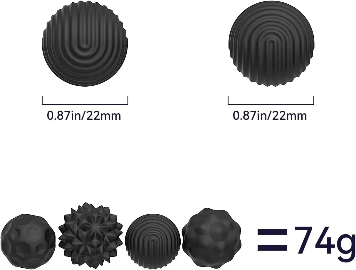 8x Boules Sensorielles Magnétiques en Silicone - Anti-Stres & Concentration