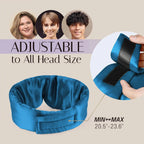 Bandeau de Sommeil XL en Soie de Mûrier Réglable