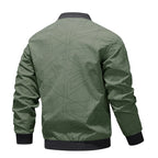 Veste Bomber Légère Mi-Saison à Motifs Géométriques - Homme