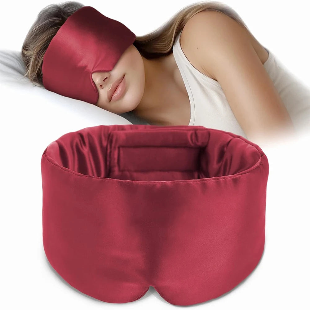 Bandeau de Sommeil XL en Soie de Mûrier Réglable