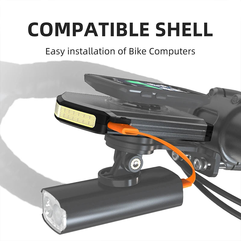 Feu avant de vélo 5 Modes Rechargeable avec supports