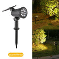 2x Projecteur de jardin LED solaire et étanche