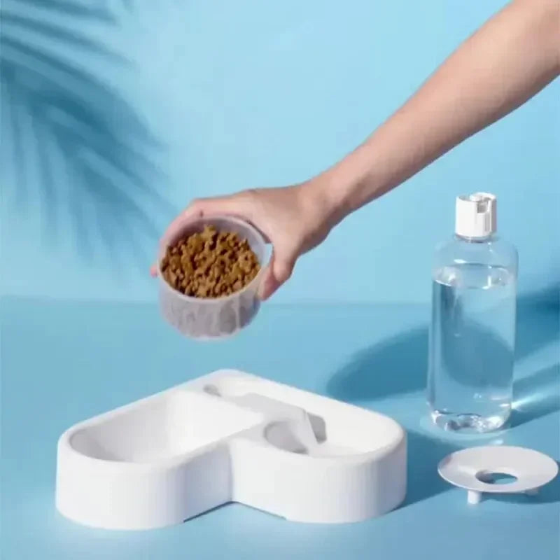 Gamelles 2 en 1 avec Fontaine à Eau Automatique