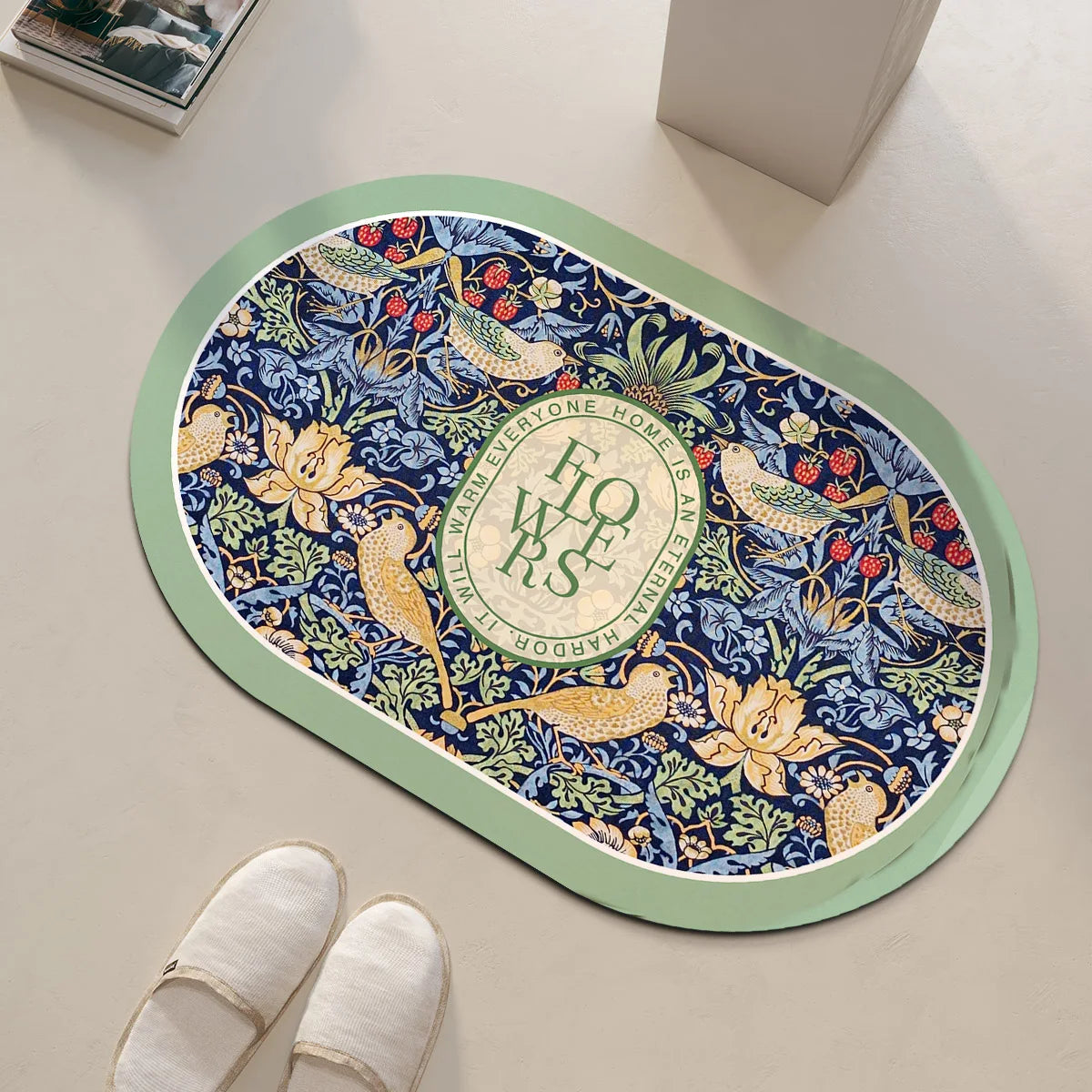 Alfombrilla de Baño Antideslizante de Secado Ultrarrápido - Elegante Diseño Floral