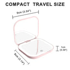 Mini Miroir de poche x2 et à LED - 1 ACHETÉ = 1 OFFERT