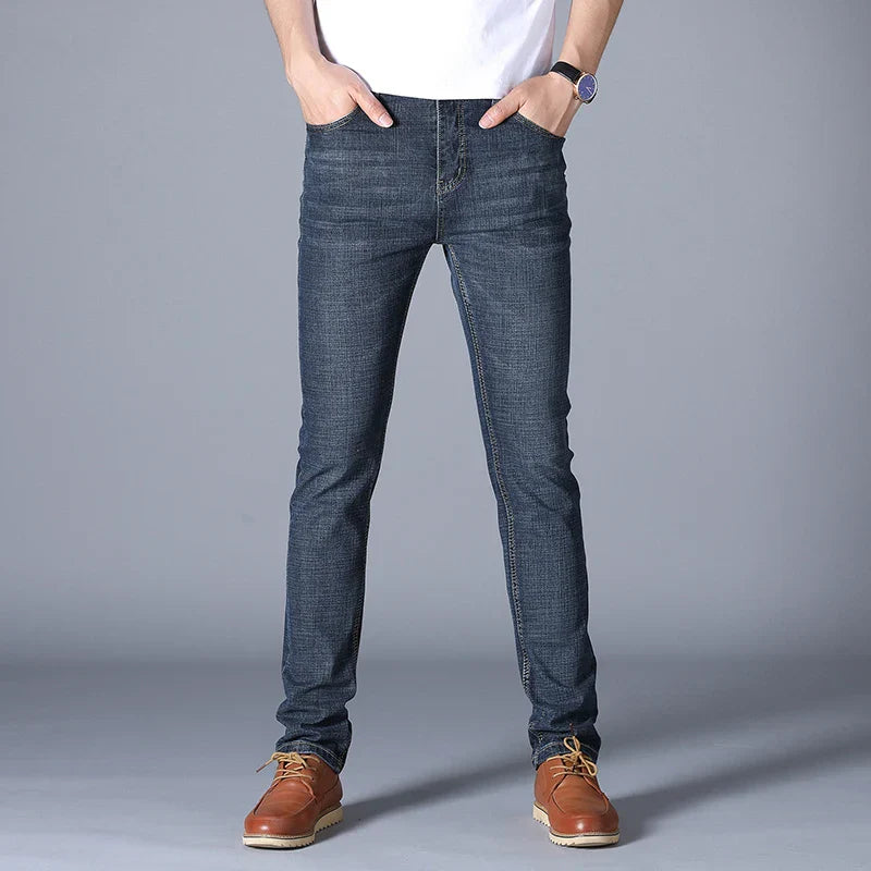 Jean en Denim Classique Coupe Droite pour Homme