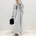 Robe Chemise à Rayures Oversize Chic – Confort & Élégance au Quotidien