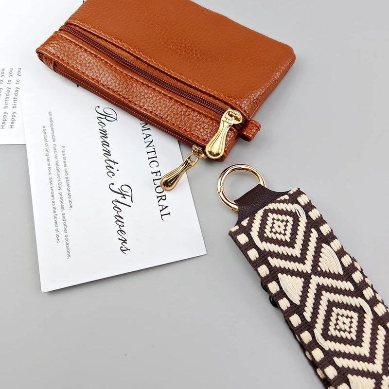 Bandoulière Téléphone Réglable avec Pochette Pratique