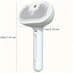 Brosse Anti-Poils Rechargeable pour Chien & Chat - Spray Intégré