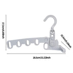 2x Support à Vêtements Compact – 5 Accroches Rétractables + 1 OFFERT