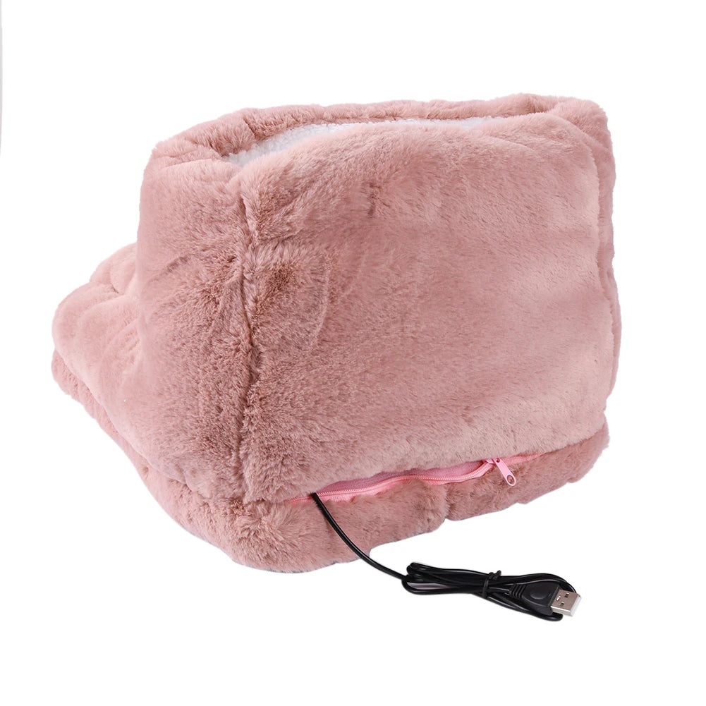 Chauffe-Pieds Bottes USB en Peluche Douce