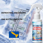 Spray Dégivrant Rapide pour Réfrigérateur et Congélateur – Élimine le Givre Facilement + Raclette OFFERTE