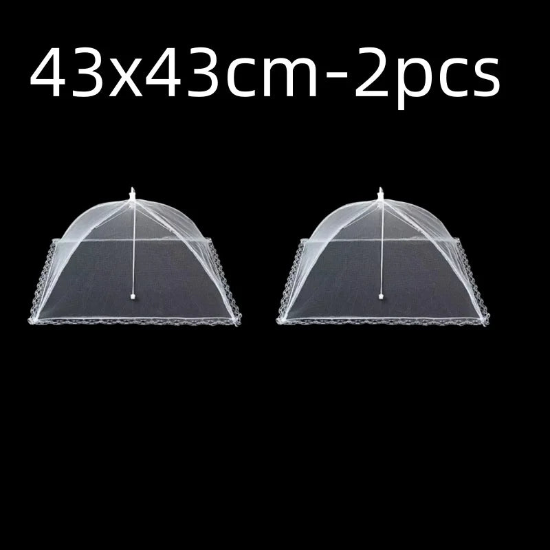 2x Cloche Alimentaire Pliable Anti-Insectes + 1 OFFERTE