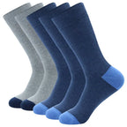 Lot de 5 Paires de Chausettes en Coton à Motifs Fantaisie - Homme