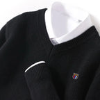 Pull Homme effet Cachemire Col V Doux et Chaud