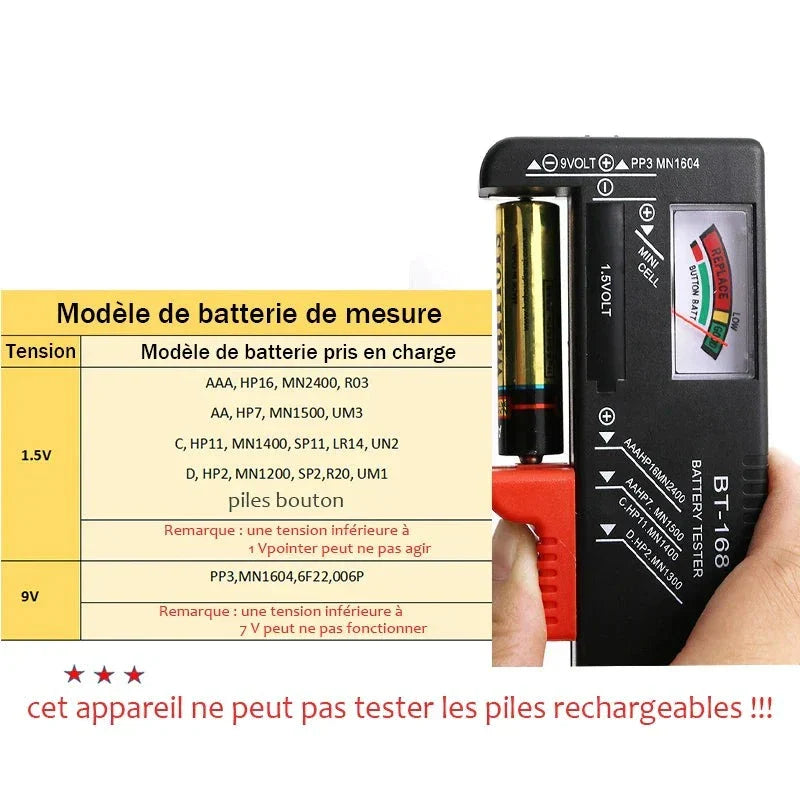 Appareil de mesure à pile Universel