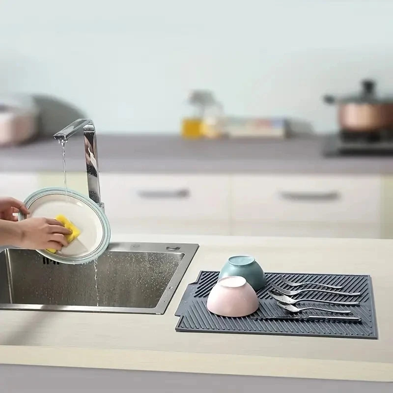 Égouttoir vaisselles en Silicone souple