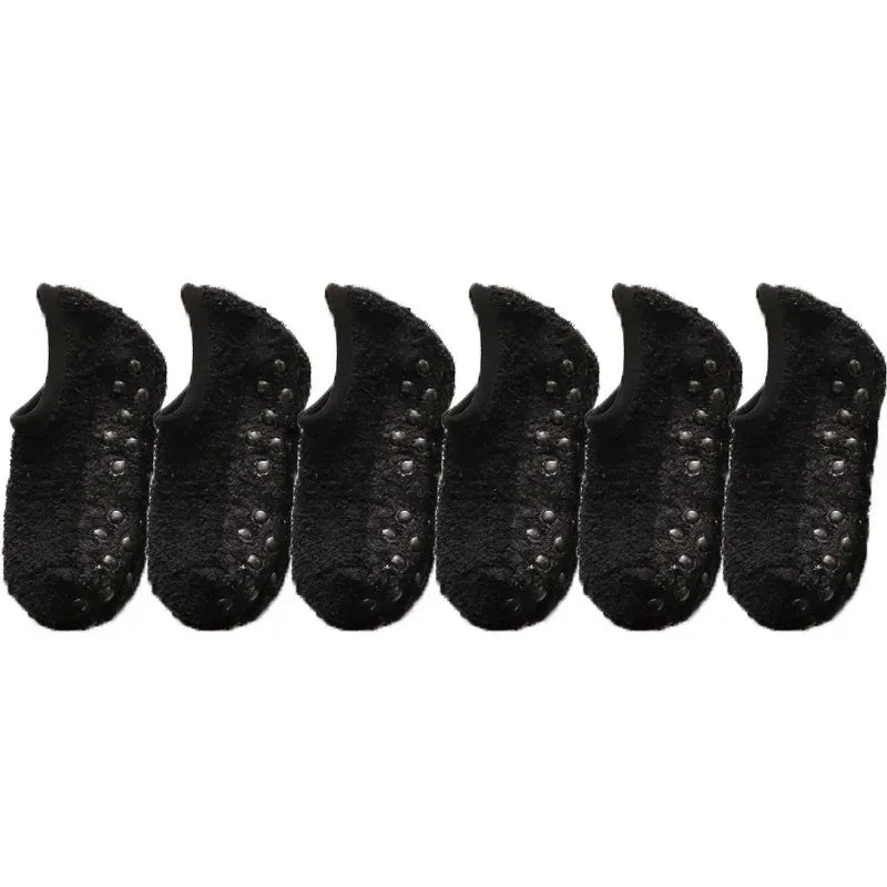 Lot de 3 Socquettes en Polaire Chaud antidérapantes