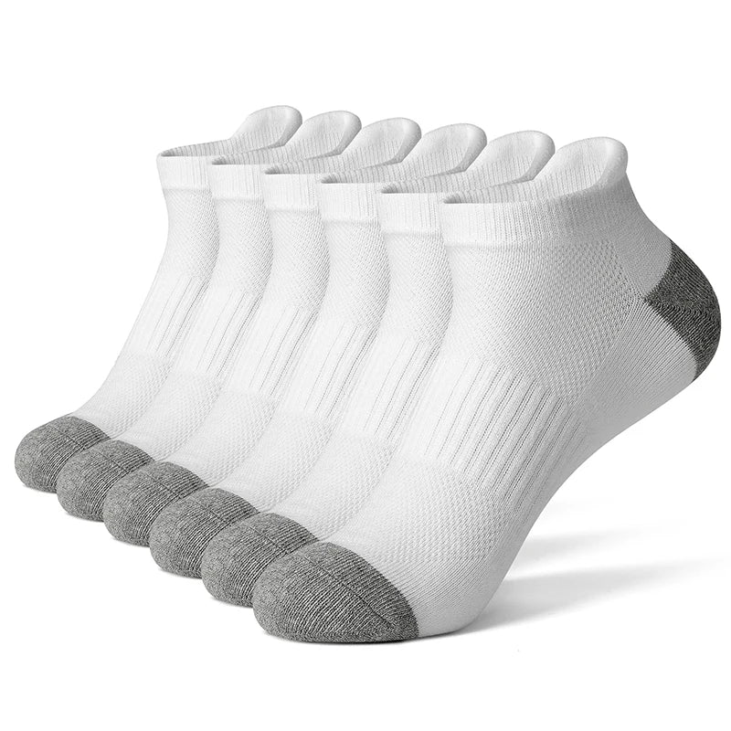 Lot de 12 Socquettes en Coton Respirant Mixte