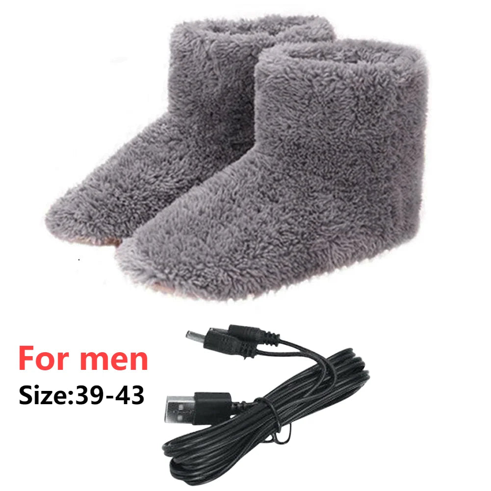 Chauffe-Pieds Bottes USB en Peluche Douce