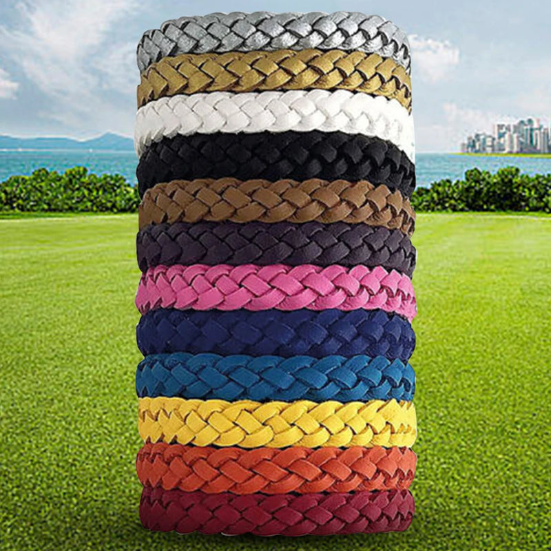 Lot de 12 Bracelets répulsifs anti-moustiques naturels - Adultes & Enfants