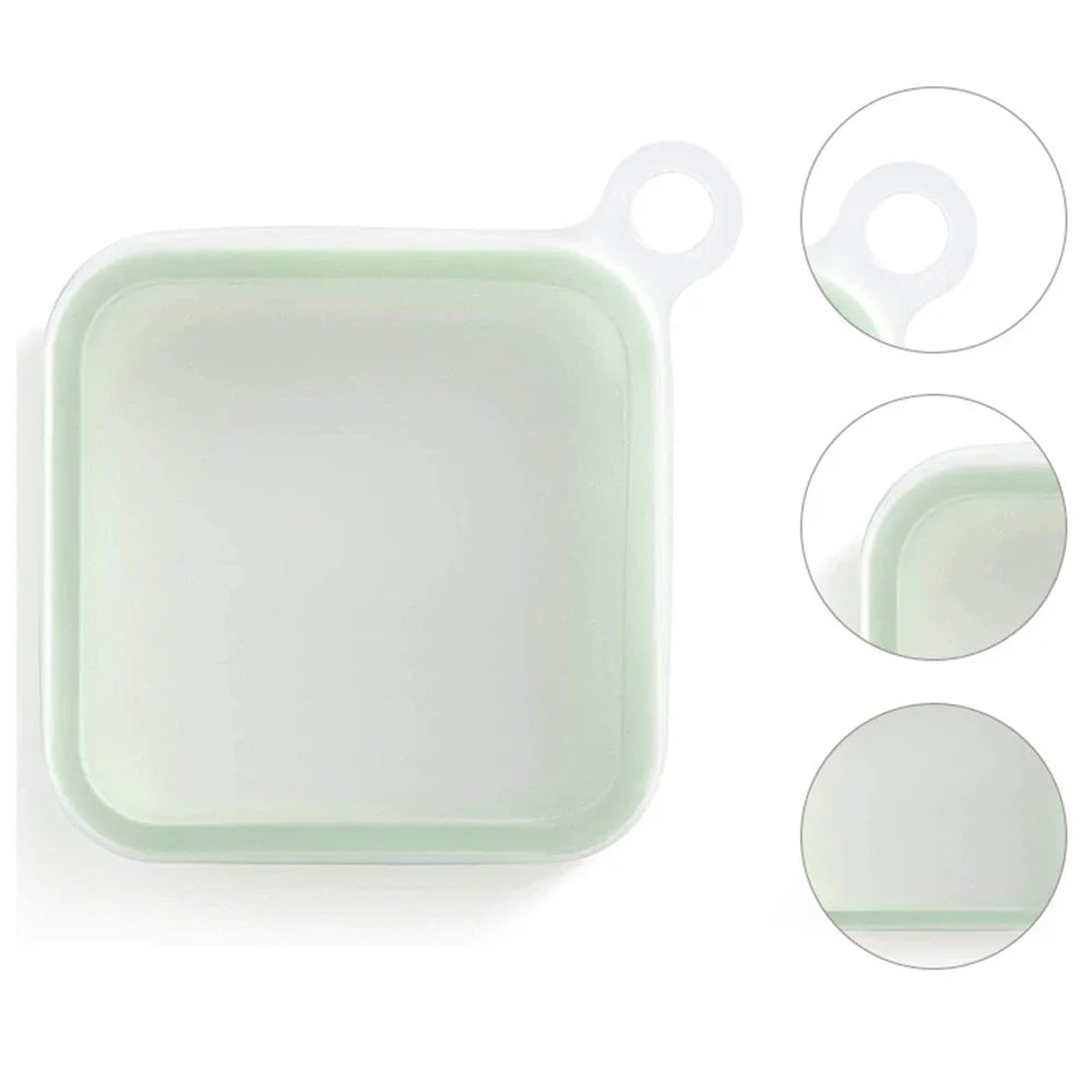 Boîte à Bento Sandwich avec Couvercle en Silicone
