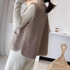Gilet En Molleton Polaire Doux Sans Manche