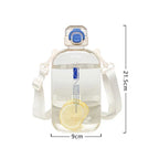Gourde Plate de Voyage Élégante avec Sangle - 600ml