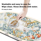Tapis de Bain Antidérapant à Séchage Ultra-Rapide - Design Floral Élégant