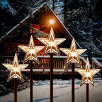 Lot de 5 éclairages de Noël Solaires lumière chaude