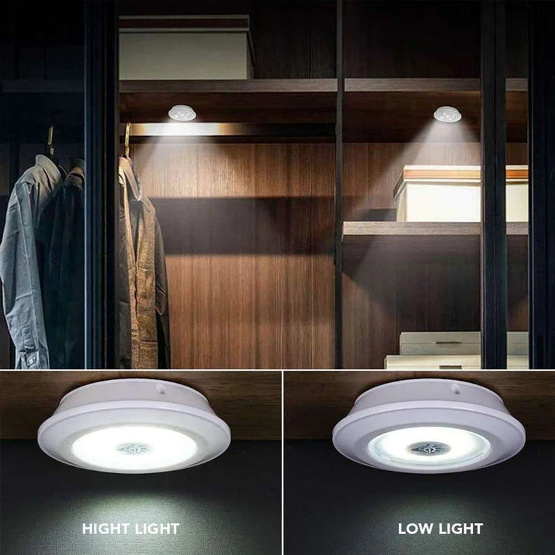 Lot de 6 Spots LED COB intensité réglable - Avec télécommande