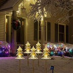 Lot de 5 éclairages de Noël Solaires lumière chaude