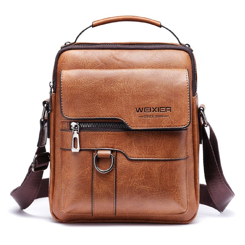 Bandolera de piel sintética para hombre