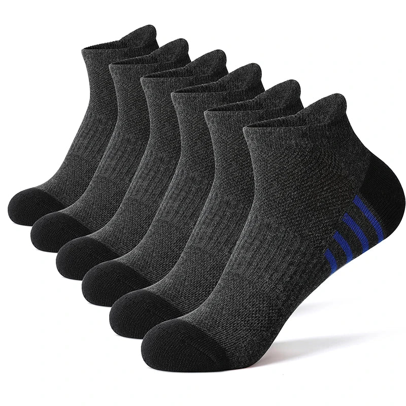 Lot de 12 Socquettes en Coton Respirant Mixte
