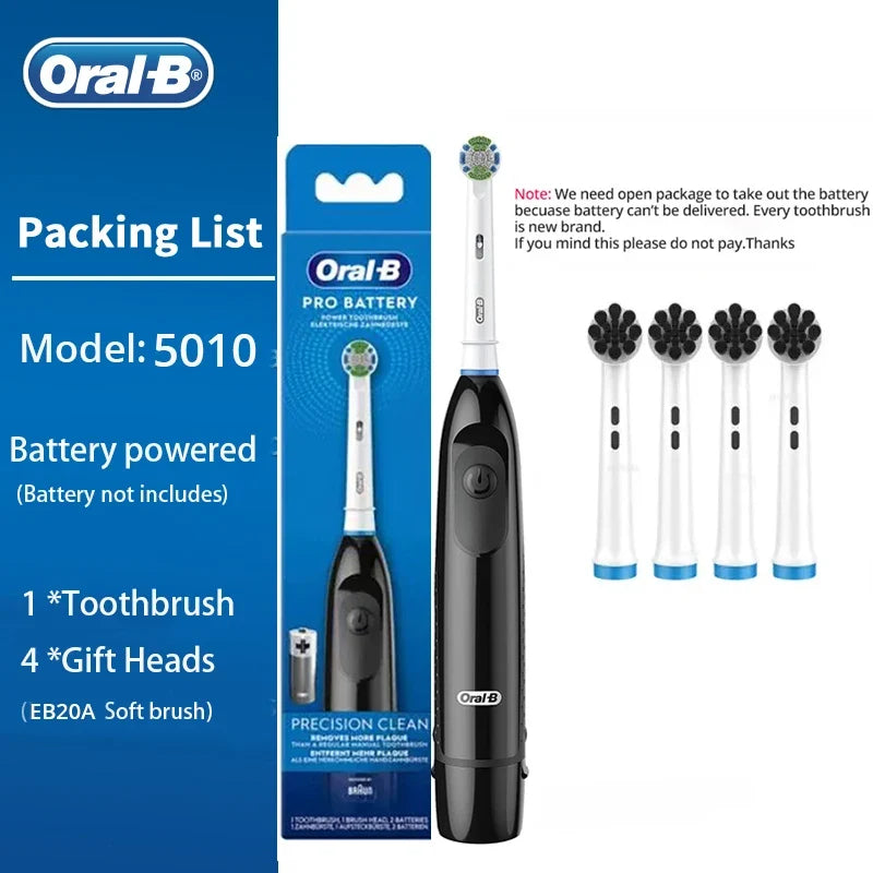 Brosse à dents électrique rotative Oral-B Précision Clean + 4 Brosses