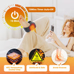 Masseur Électrique Pieds & Chevilles Sans Fil – Chauffant avec Vibrations