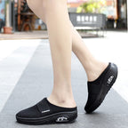 Sandales plates en maille pour femme