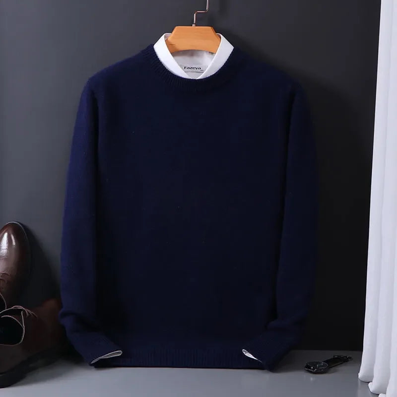 Pull col rond doux et intemporel pour Homme