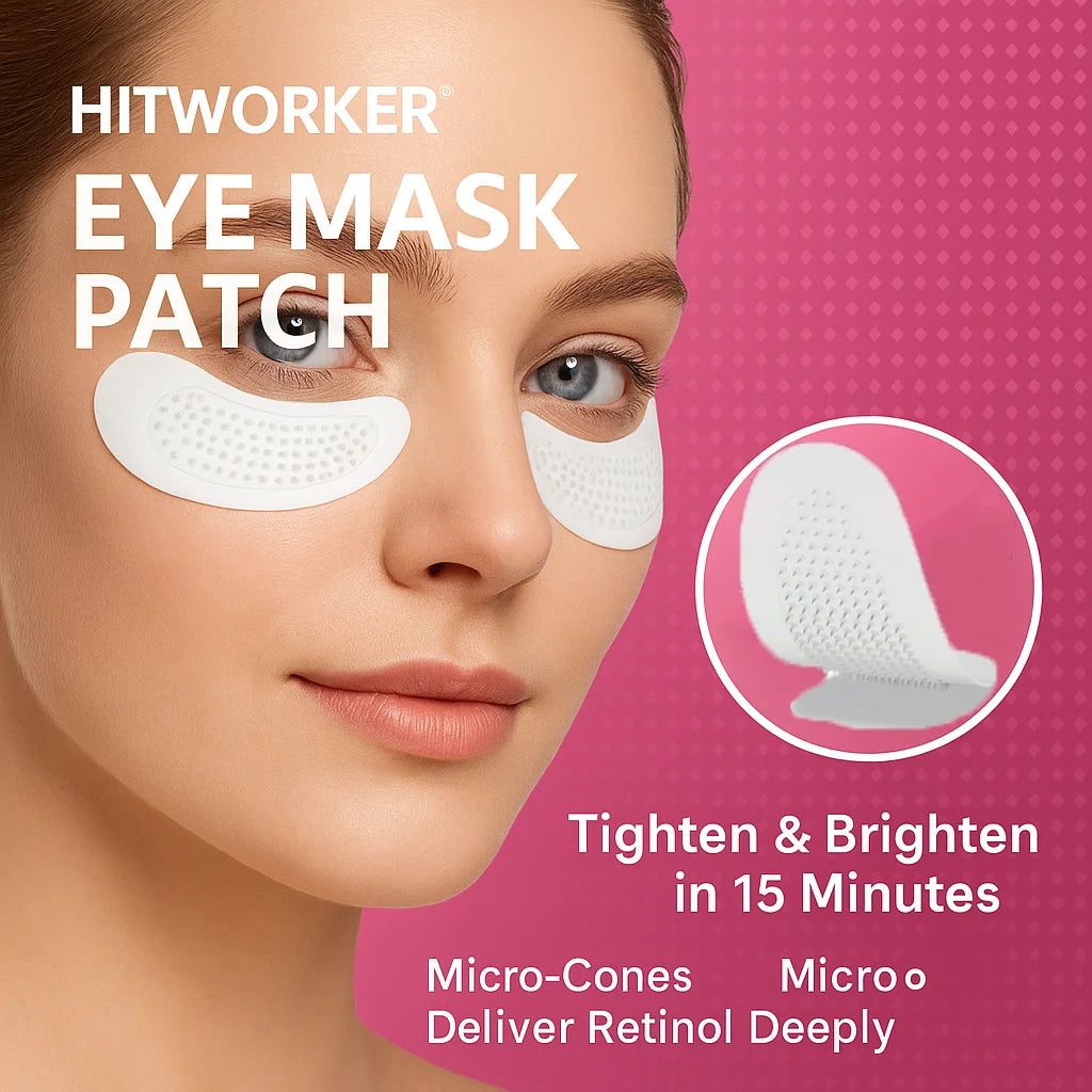 Lot de 4 Patchs pour Yeux Microneedling Réutilisables