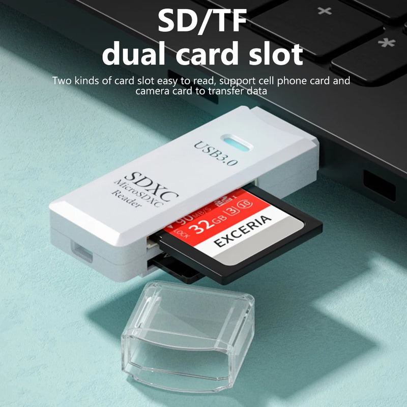 Lecteur de cartes Micro SD 2 en 1 USB 3.0 - Transfert ULTRA Rapide