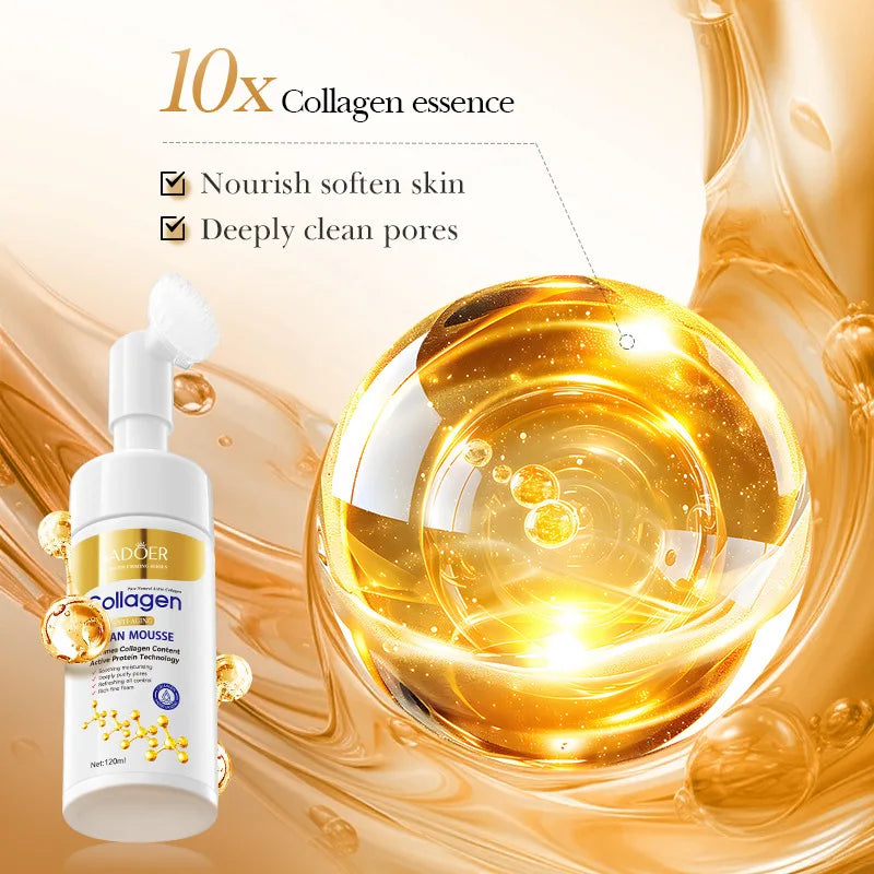 Nettoyant Mousse pour le Visage au Collagène