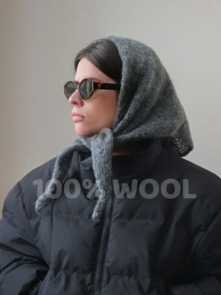 Foulard Cagoule 2 en 1 100% Laine
