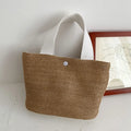 Mini Sac Fourre-tout d'été en Paille